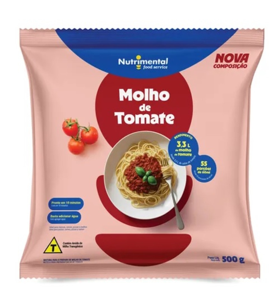 MOLHO DE TOMATE NUTRIMENTAL 500G