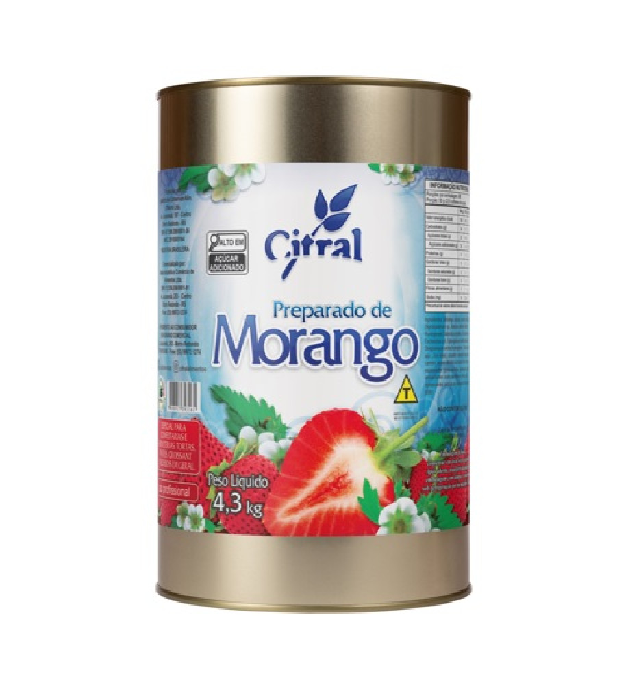 POLPA DE MORANGO CITRAL 4,3KG